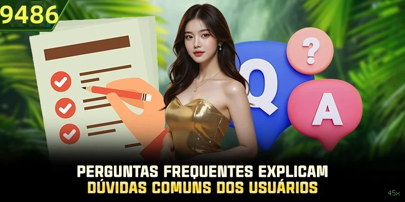 Central de dúvidas rápidas sobre o app 45x